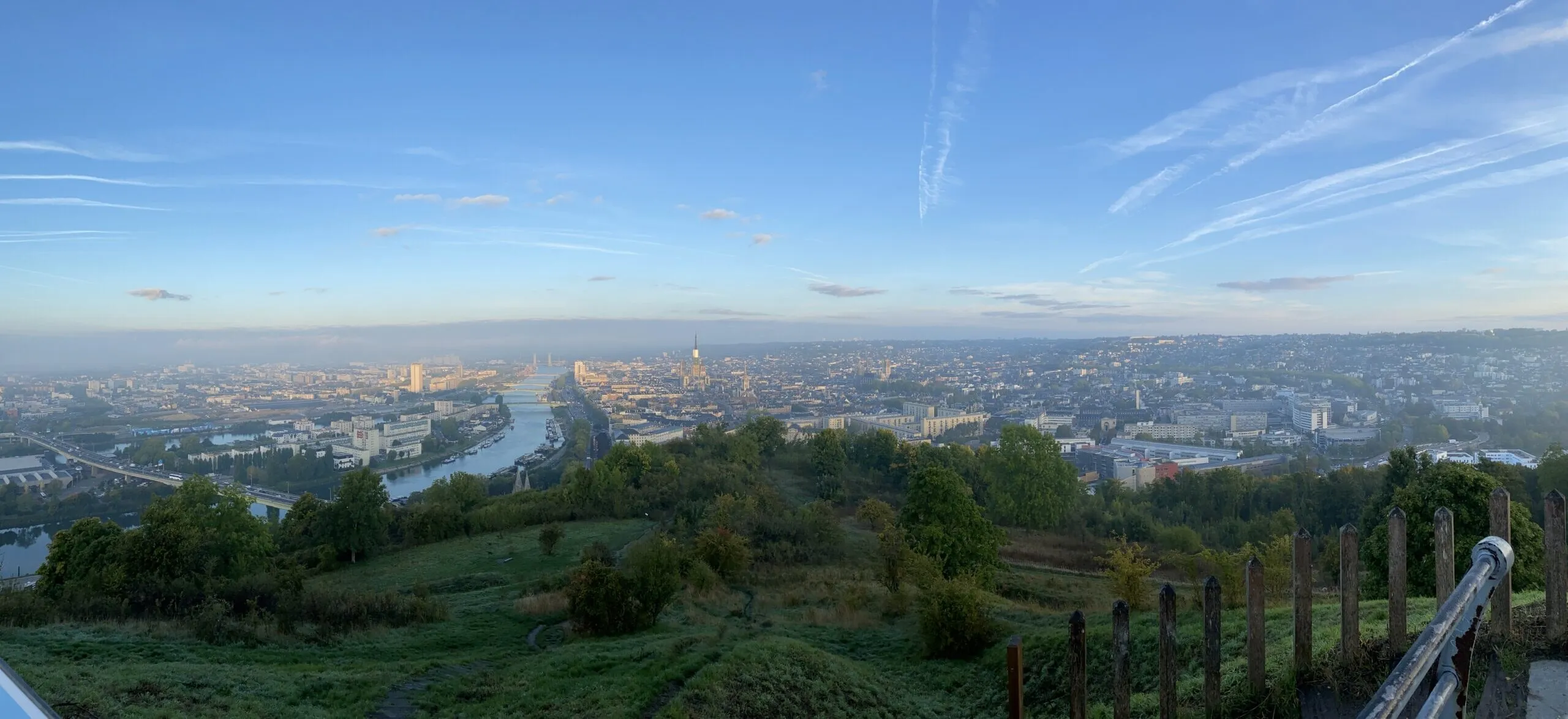 Rouen vu depuis la côte Sainte-Catherine